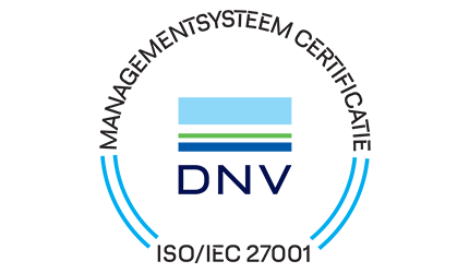 Logo van het ISO 27001 certificaat