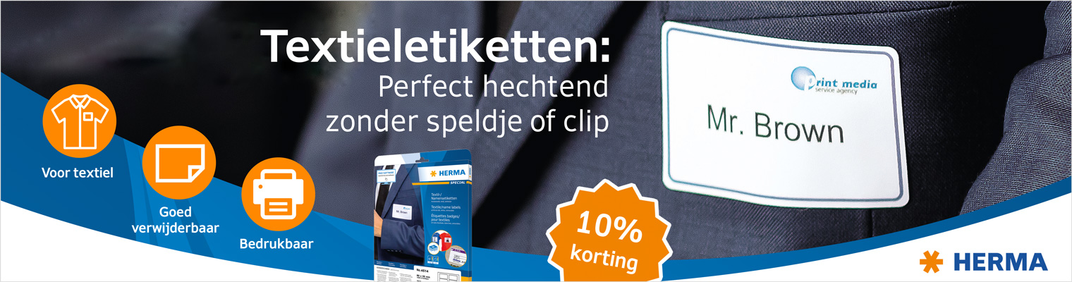 HERMA Textiletiketten