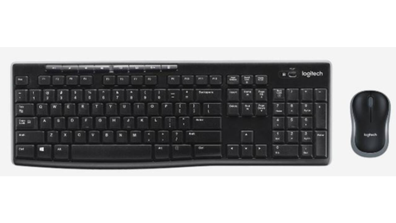 Toetsenbord Logitech MK270 Qwerty +muis zwart