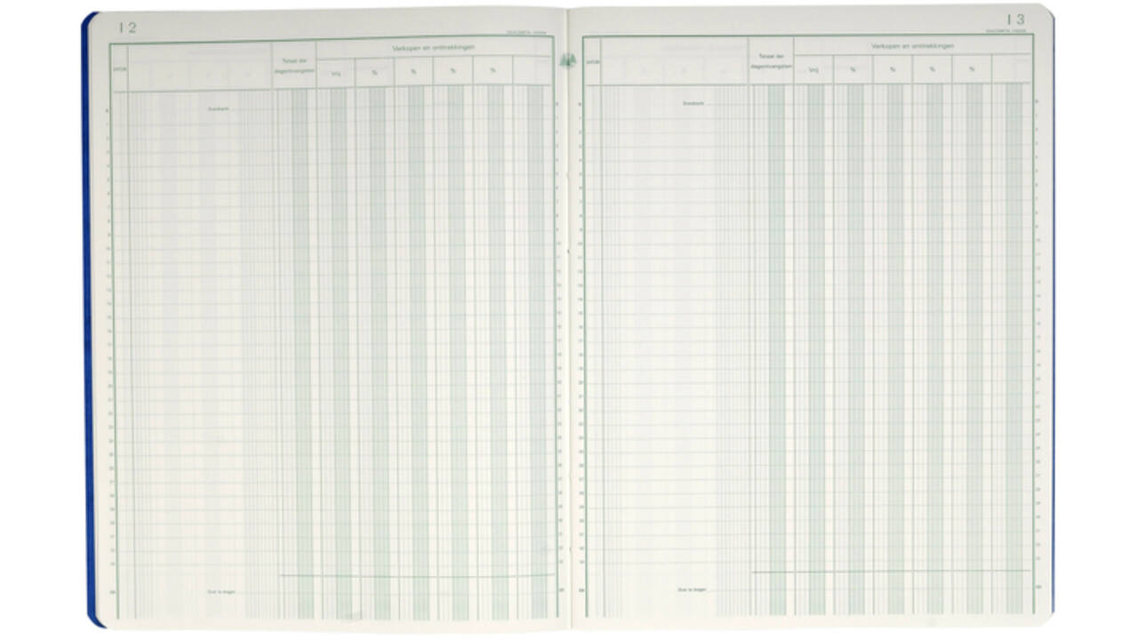 Register Piqure dagontvangsten 320x250mm 80vel assorti