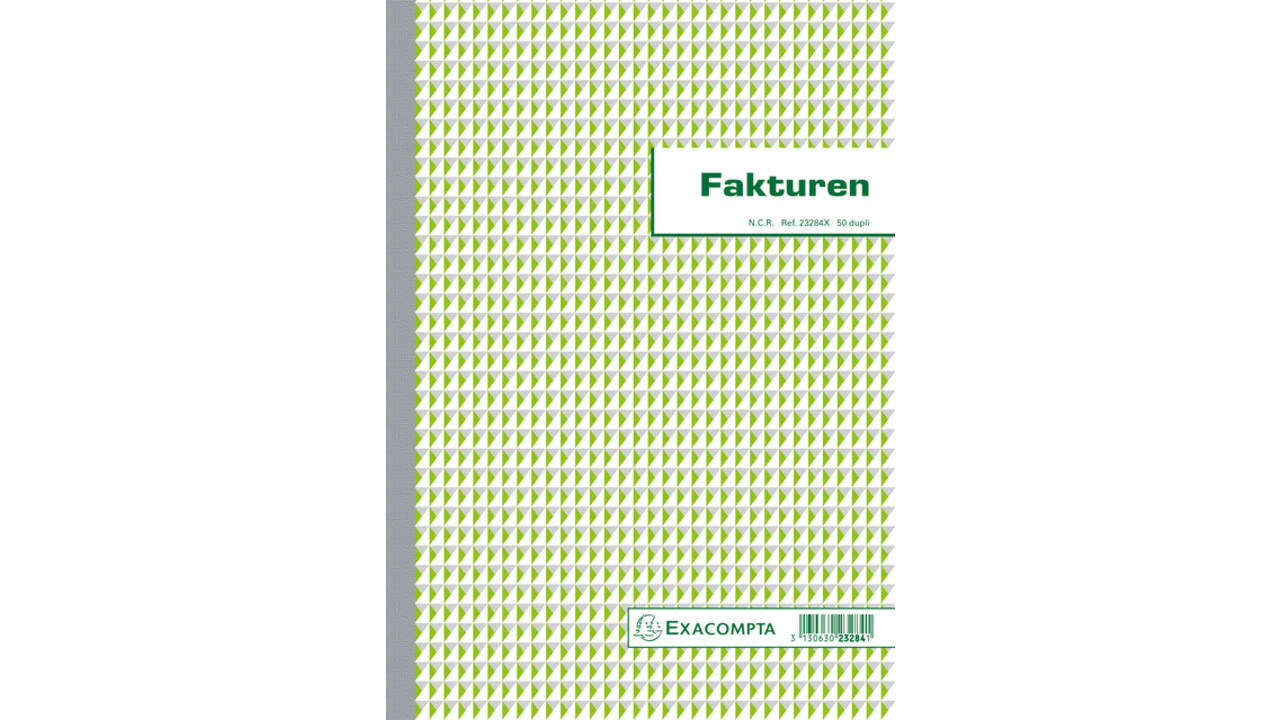 Kasboek Exacompta Manifold facturen dupli 50vel