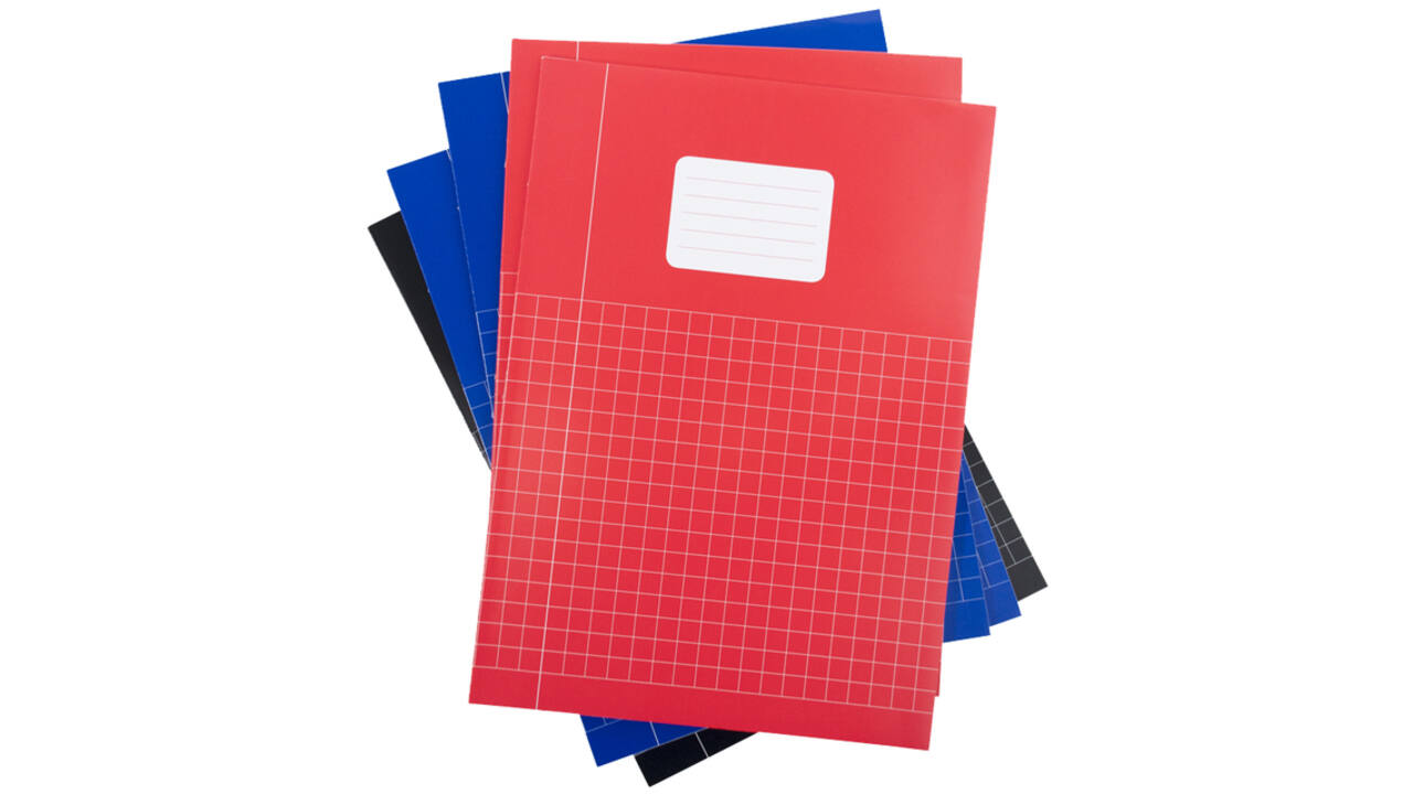 Schrift Verhaak Basic A4 ruit 10x10mm 80 pagina's 60gr pak à 5 stuks