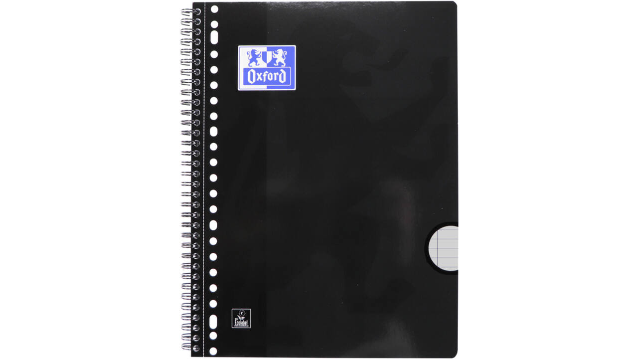 Collegeblok Oxford School A4+ lijn 23-gaats 160 pagina's 80gr scratch&win assorti