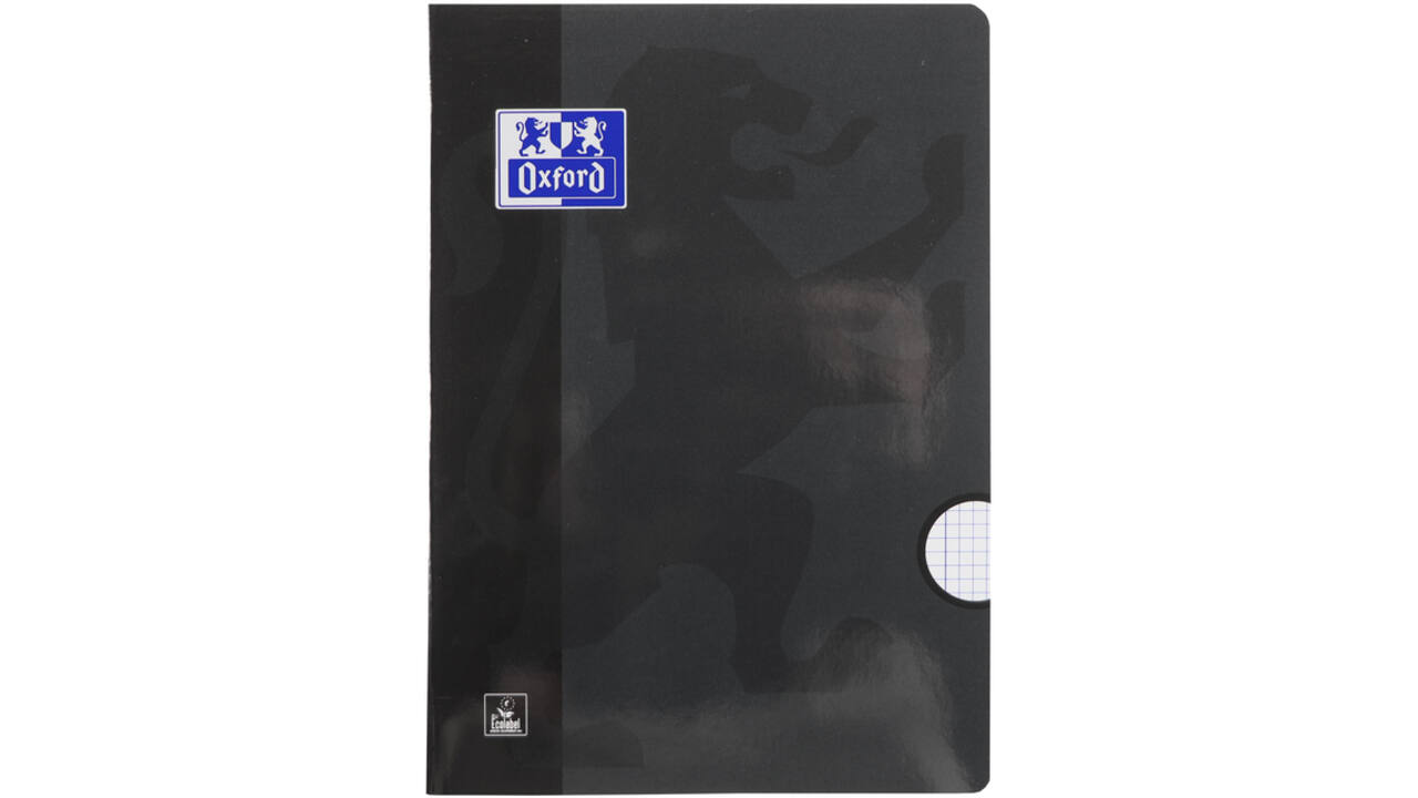 Schrift Oxford School A4 ruit 5x5mm 72 pagina's 80gr assorti