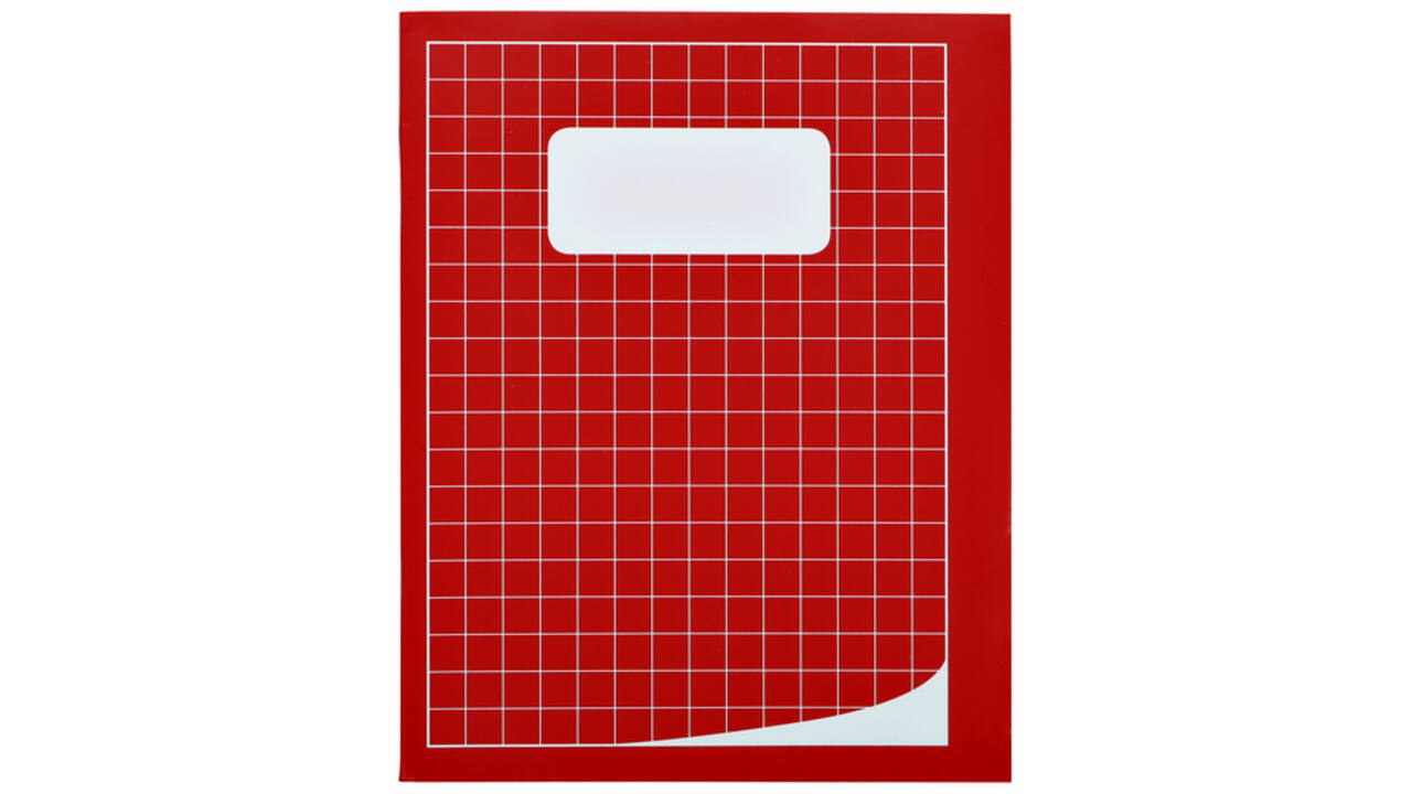 Schrift Qbasic 210x165mm ruit 10mm 80blz 70gr assorti