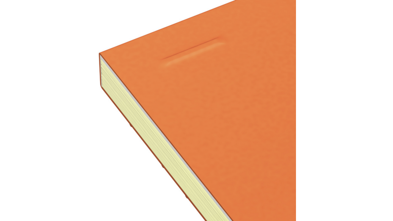 Cursusblok Oxford Orange Notepad A4+ lijn 4-gaats 160 pagina's 80gr oranje