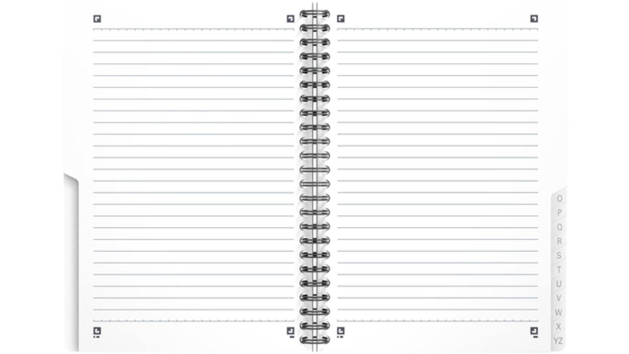 Indexboek Oxford Urban Mix A5 90vel alfabet lijn