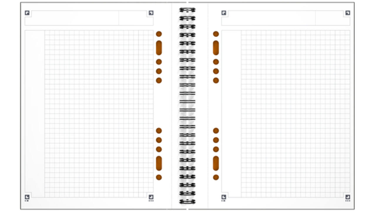 Spiraalblok Oxford International Notebook A5+ ruit 5mm