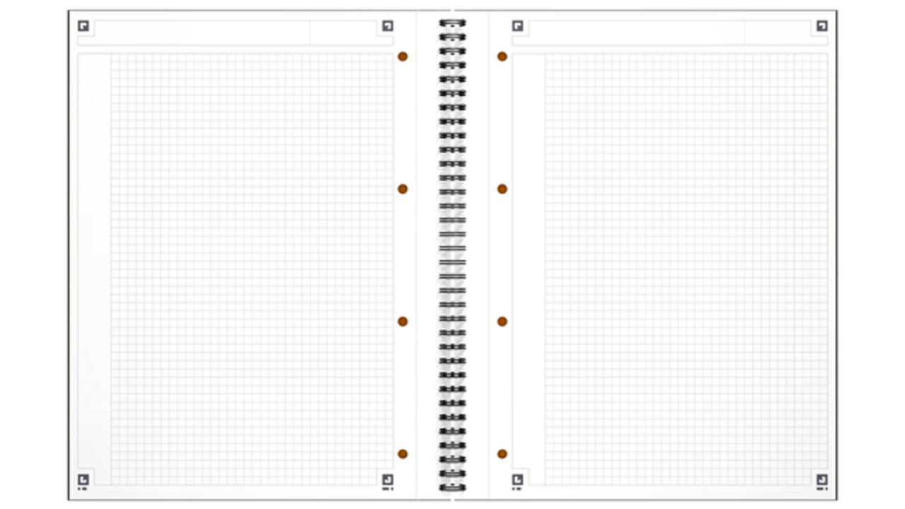 Spiraalblok Oxford International Notebook A4+ ruit 5mm
