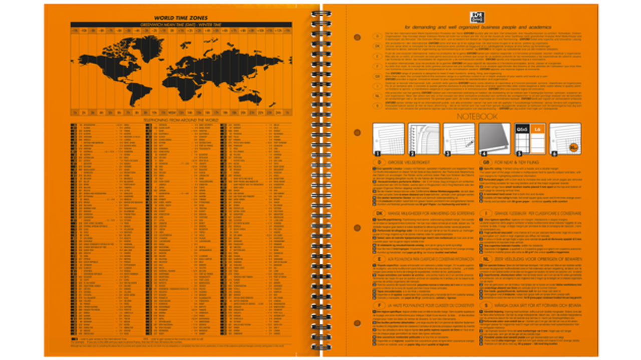 Spiraalblok Oxford International Notebook A4 lijn