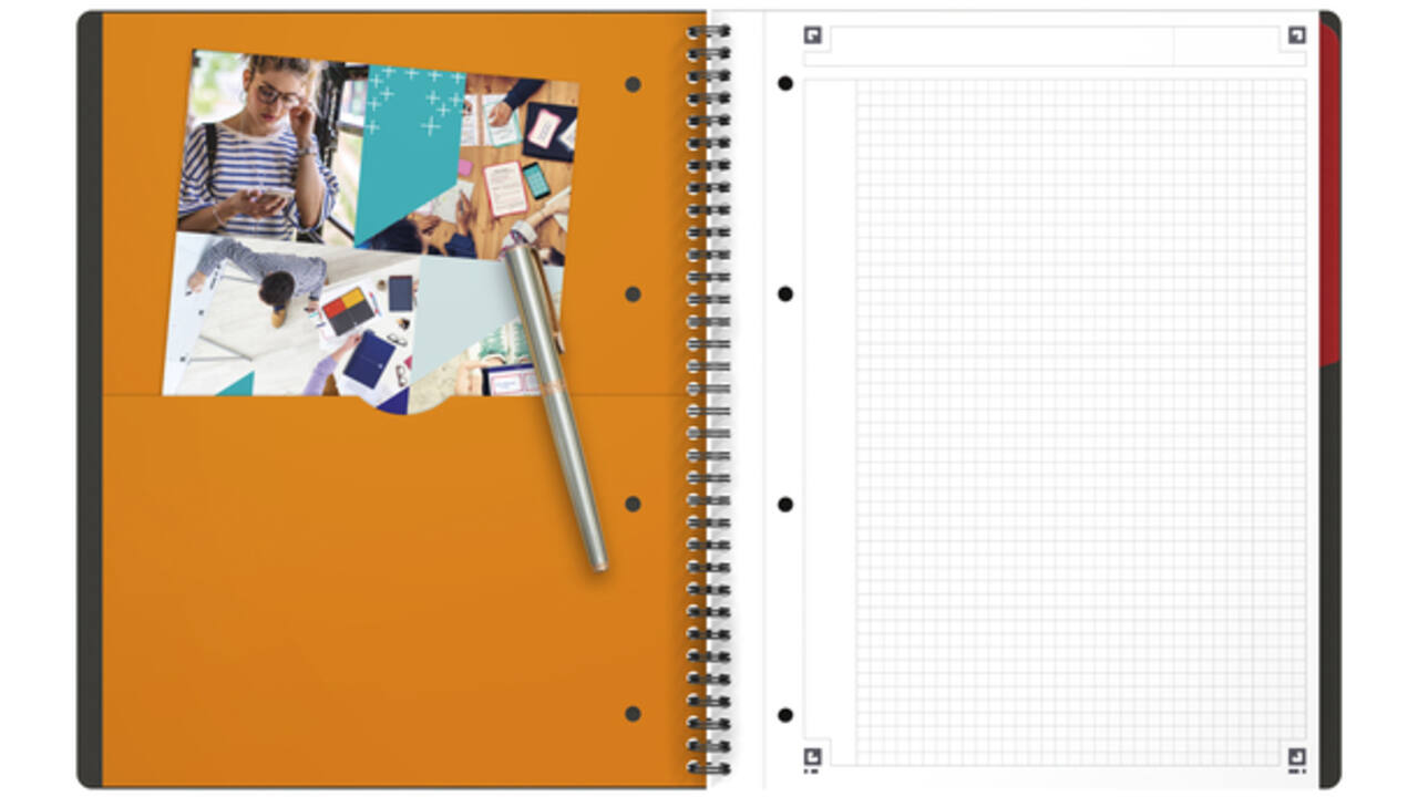 Spiraalblok Oxford International Activebook A4+ ruit 5mm