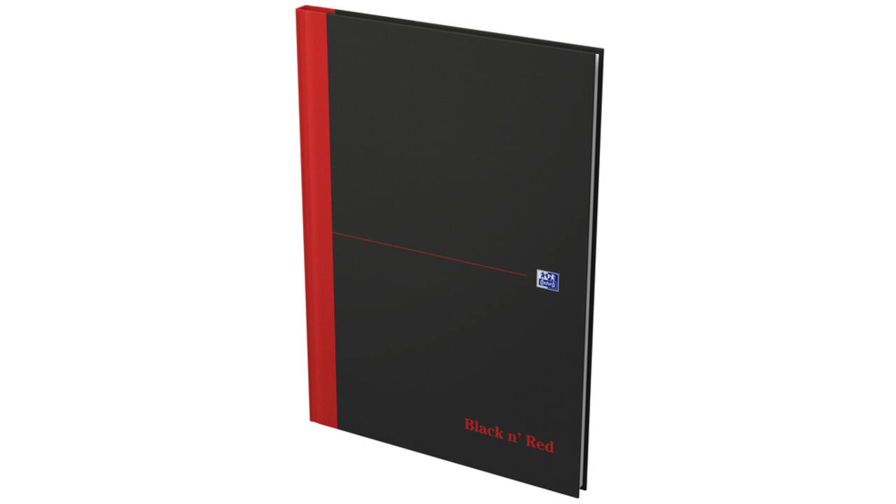 Notitieboek Oxford Black n' Red A4 96vel lijn