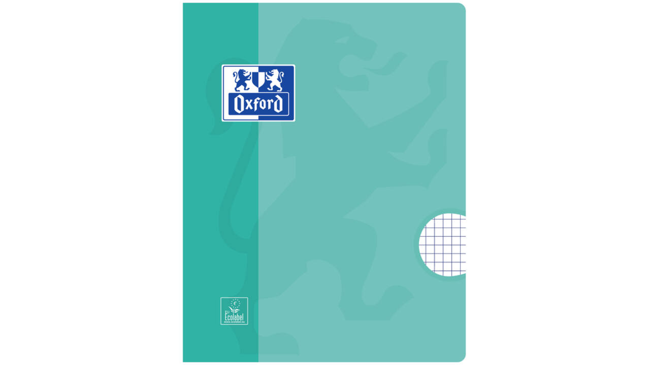 Schrift Oxford School A5 ruit 5x5mm 72 pagina's 80gr assorti