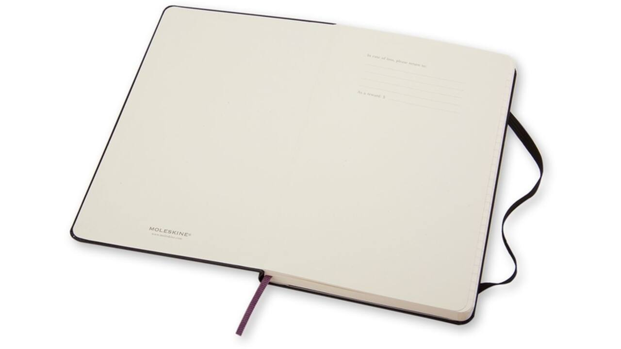 Notitieboek Moleskine large 130x210mm lijn hard cover zwart