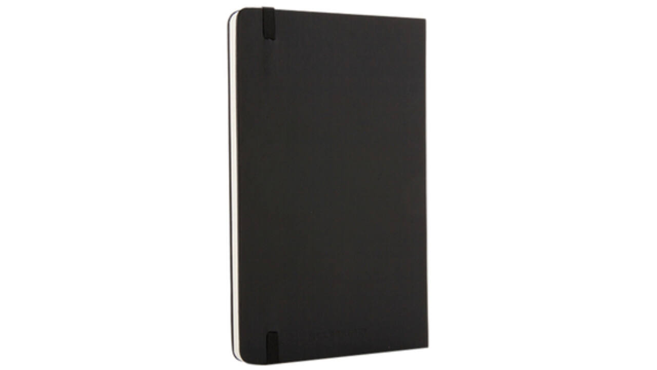 Notitieboek Moleskine pocket 90x140mm blanco hard cover zwart