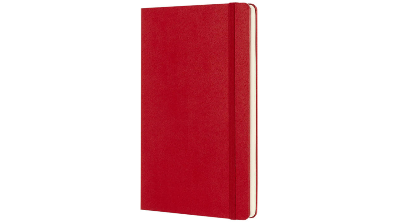 Notitieboek Moleskine large 130x210mm blanco hard cover rood