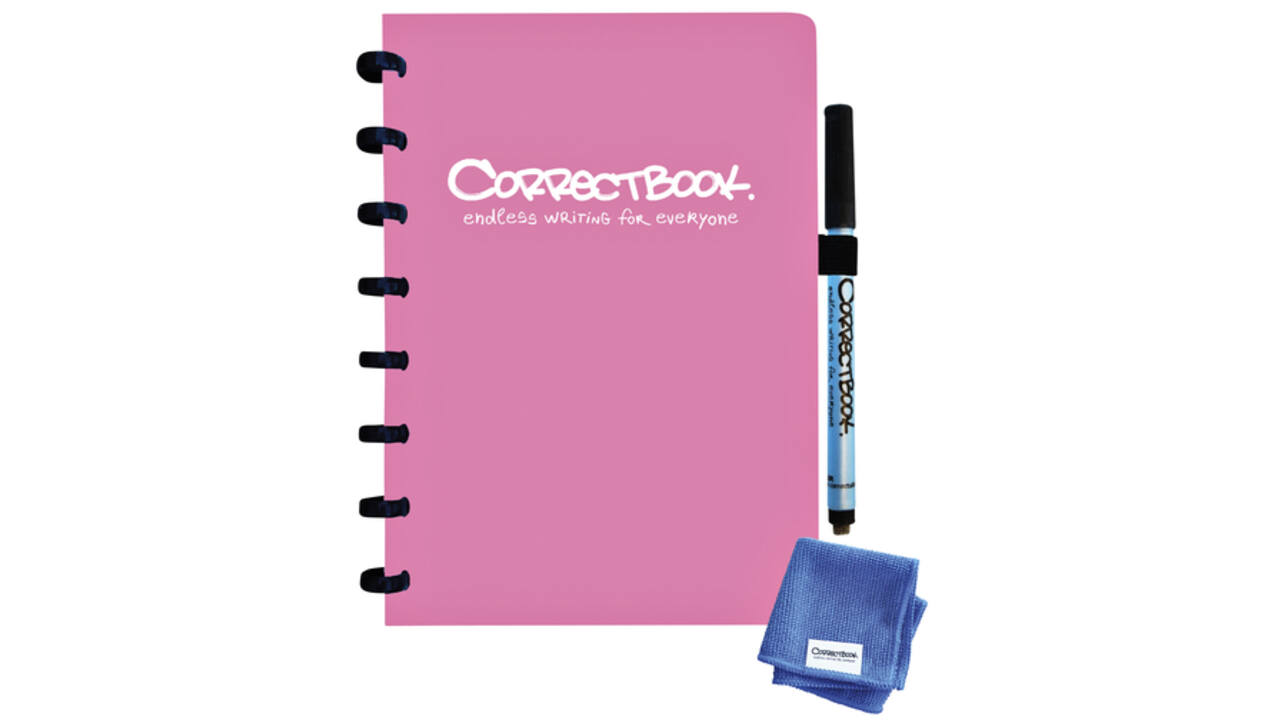Notitieboek Correctbook A5 lijn 40blz blossom pink