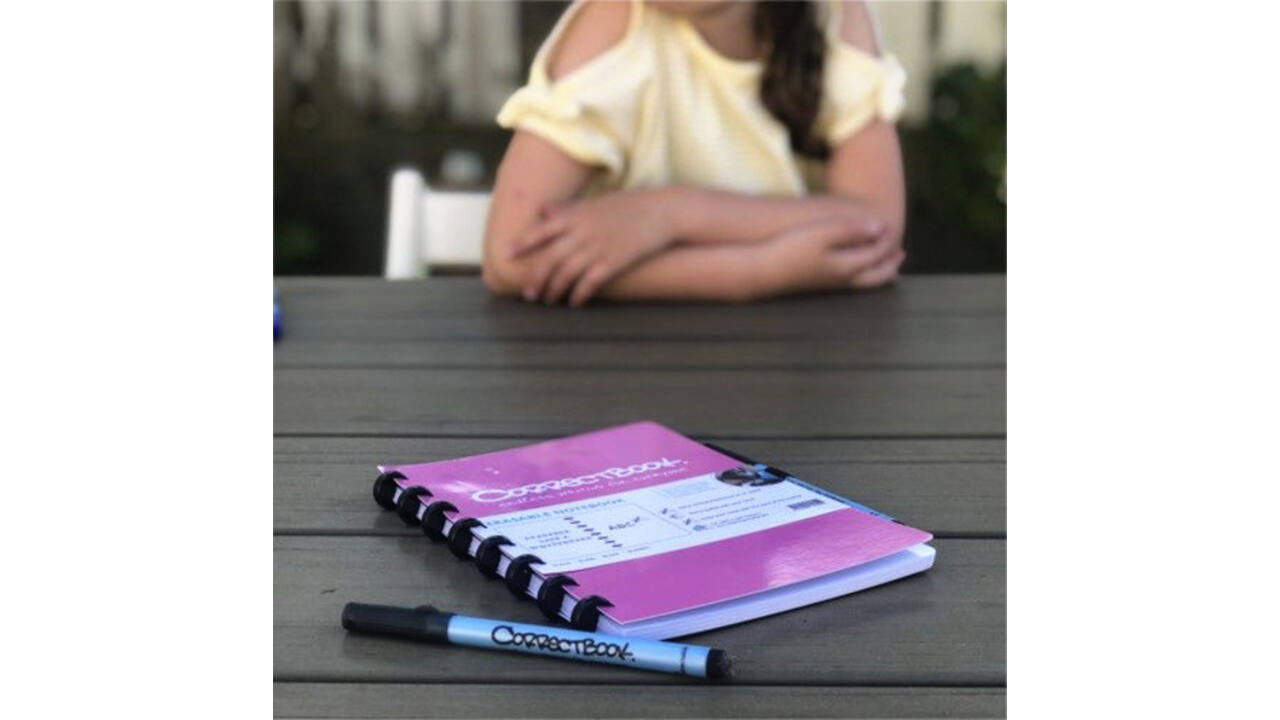 Notitieboek Correctbook A5 lijn 40blz blossom pink