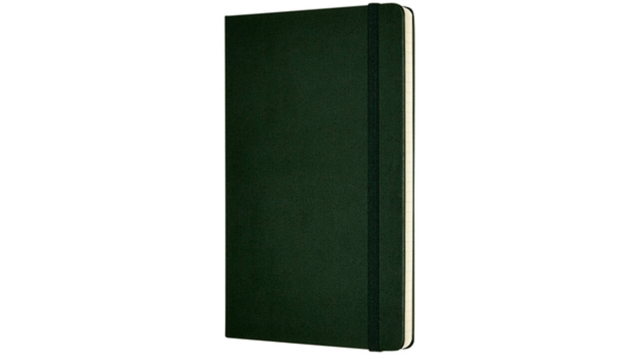 Notitieboek Moleskine large 130x210mm lijn hard cover myrtle green