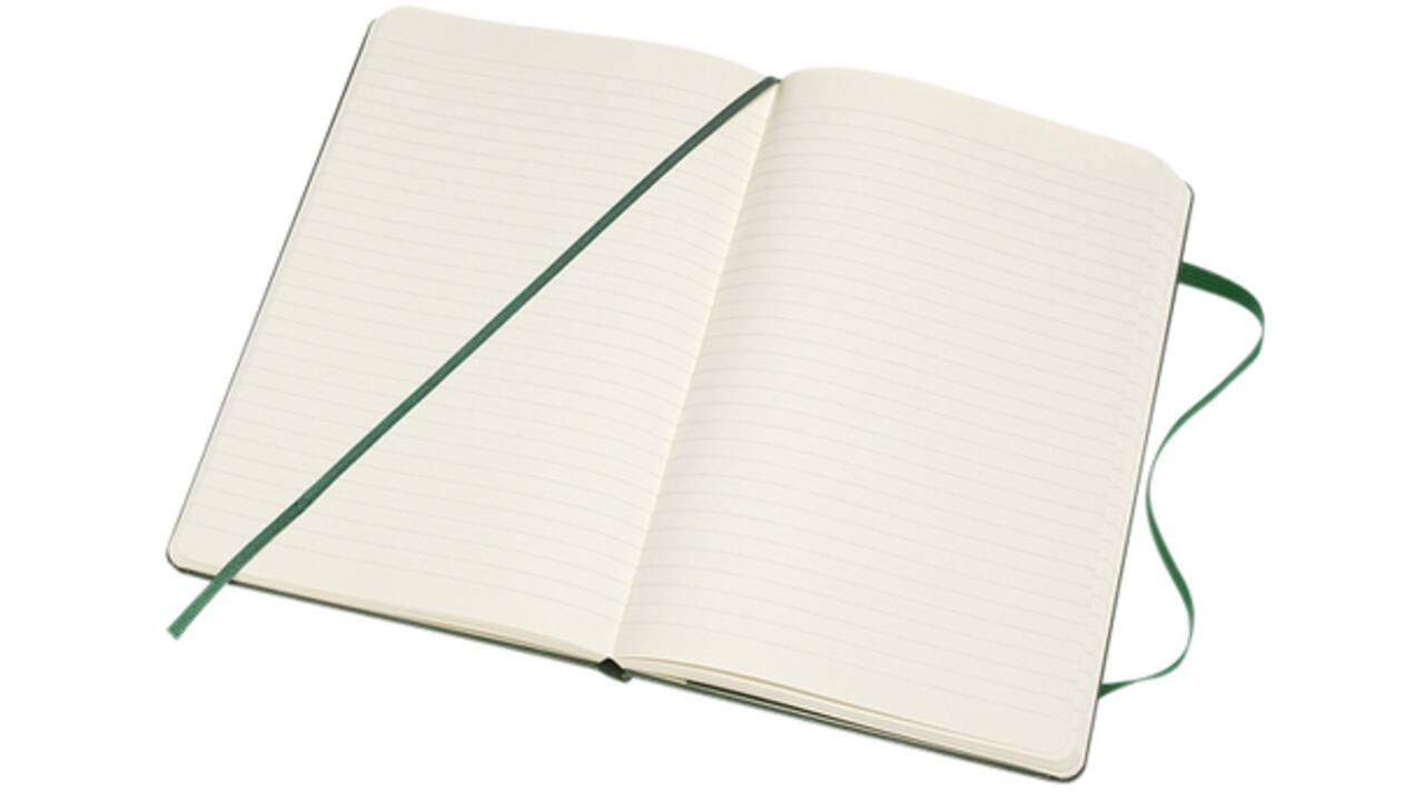 Notitieboek Moleskine large 130x210mm lijn hard cover myrtle green