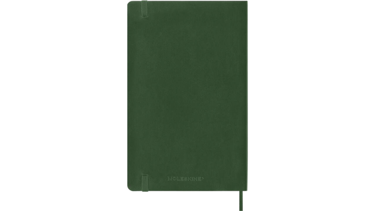 Notitieboek Moleskine large 130x210mm lijn soft cover myrtle green