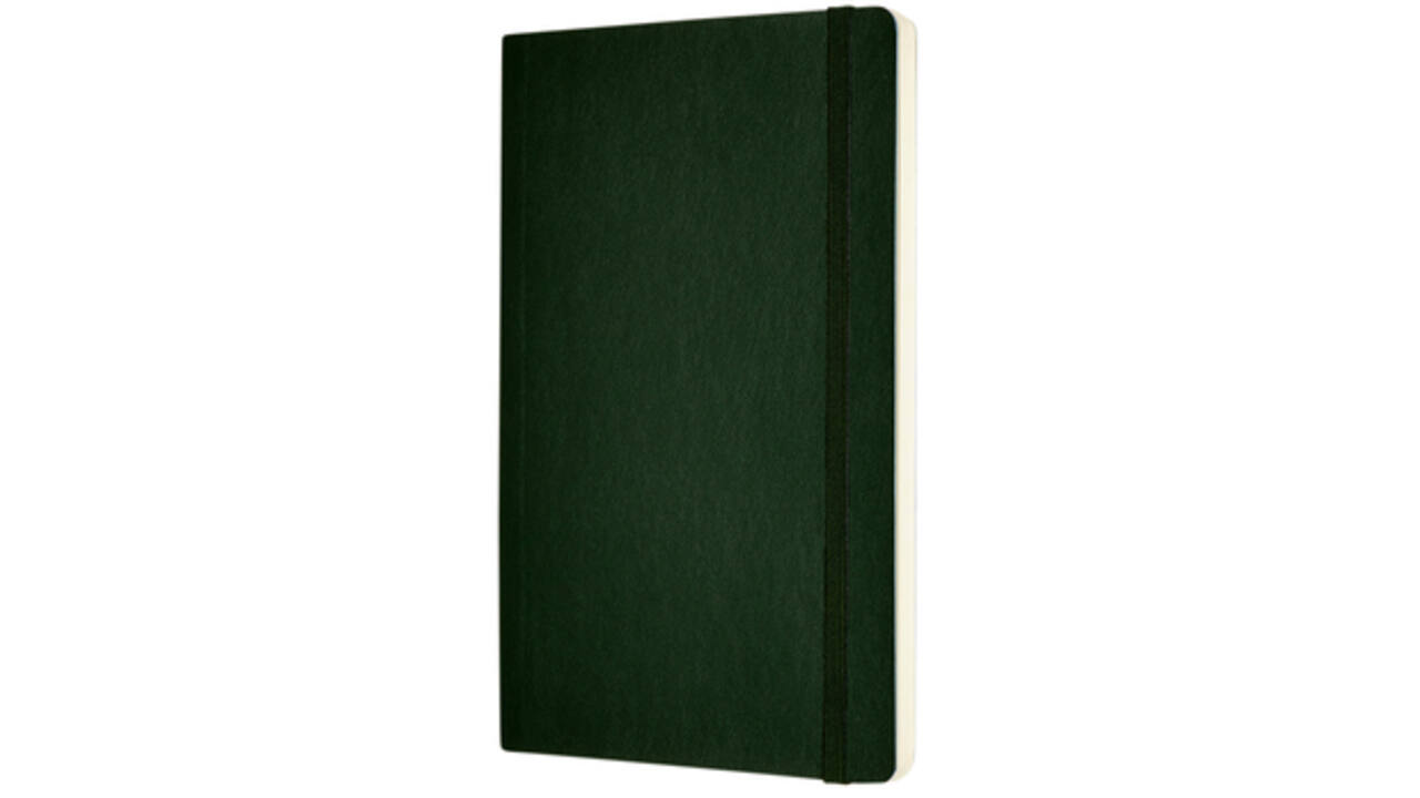 Notitieboek Moleskine large 130x210mm blanco soft cover myrtle green