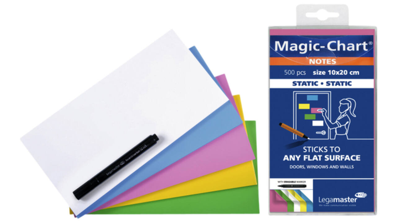 Magic-chart notes Legamaster 10x20cm assorti