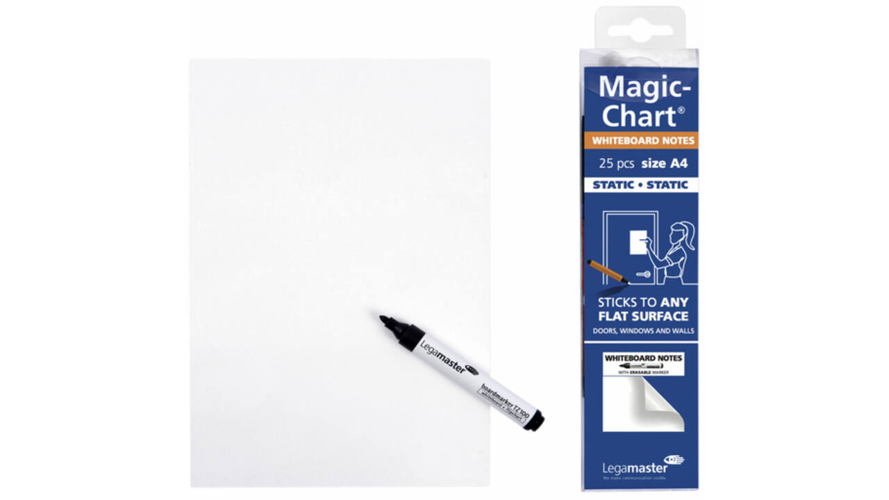Magic-chart notes Legamaster whiteboard 20x30cm wit
