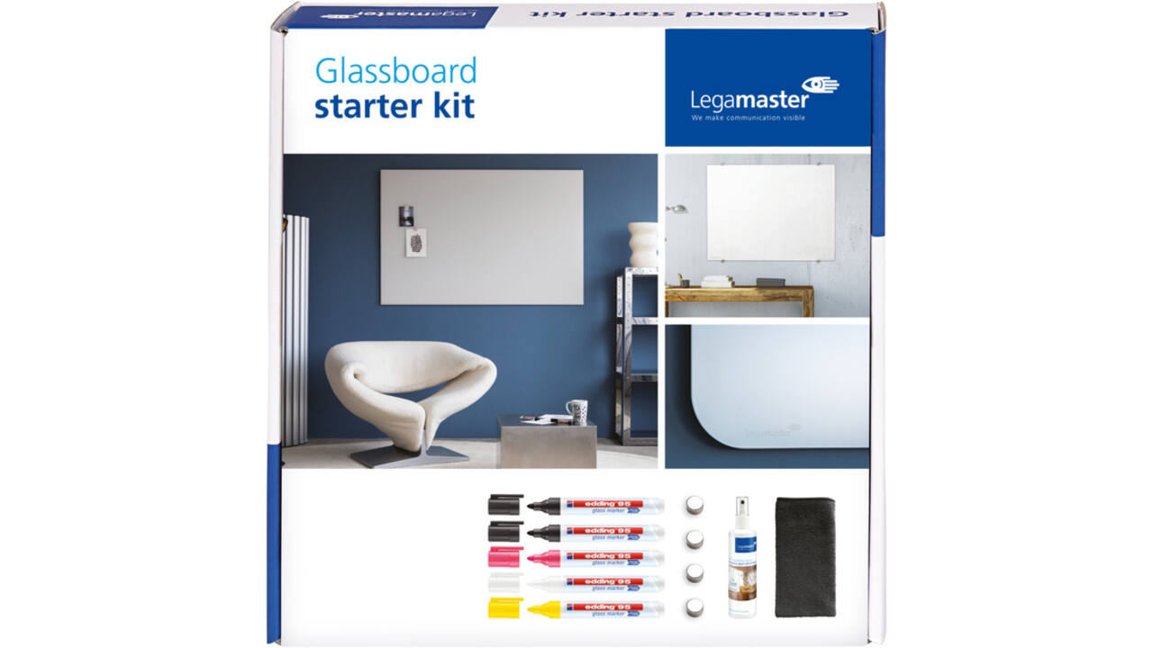 Glasbord Legamaster starterkit