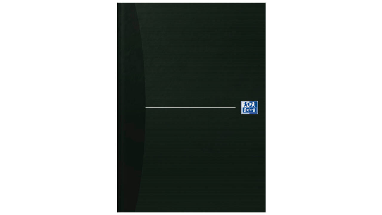 Notitieboek Oxford Office Essentials A4 96vel lijn zwart