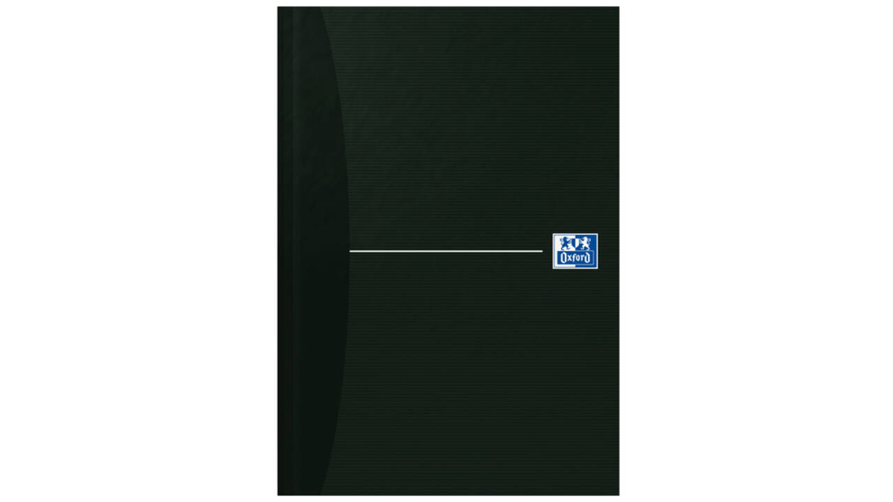 Notitieboek Oxford Office Essentials A5 96vel lijn zwart