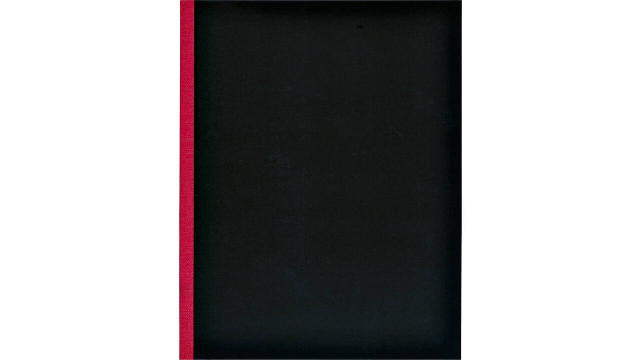 Kasboek 165x210mm 160blz 1 kolom rode rug assorti