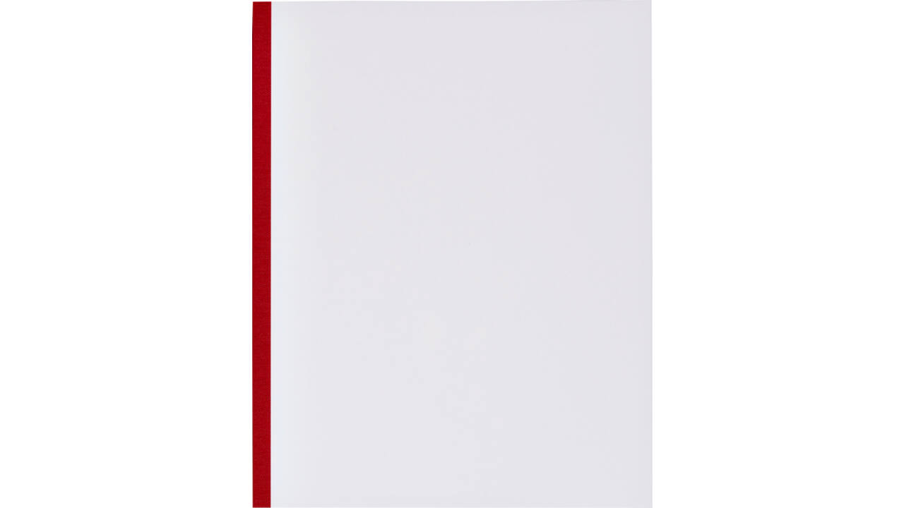 Kasboek 165x210mm 160blz 1 kolom rode rug assorti