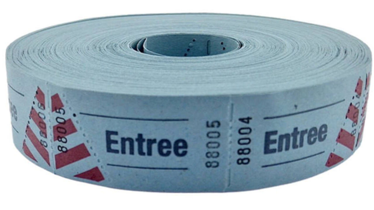 Entreebewijs Combicraft nummering 1-1000 blauw