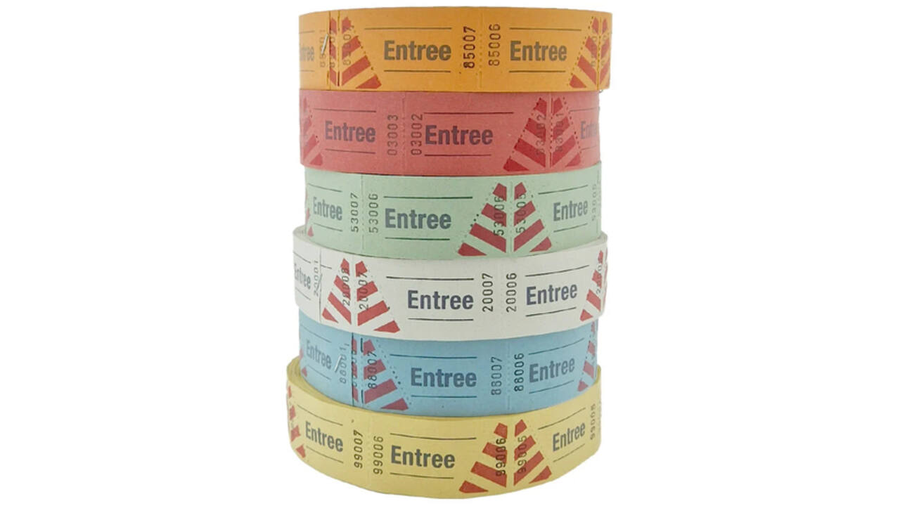 Entreebewijs Combicraft nummering 1-1000 blauw