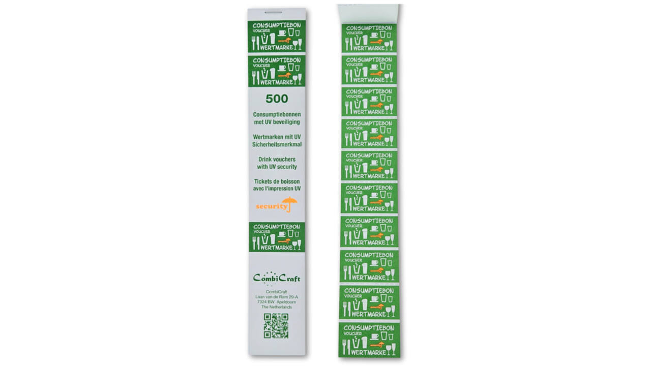 Consumptiebon Combicraft UV beveiliging 500 stuks groen