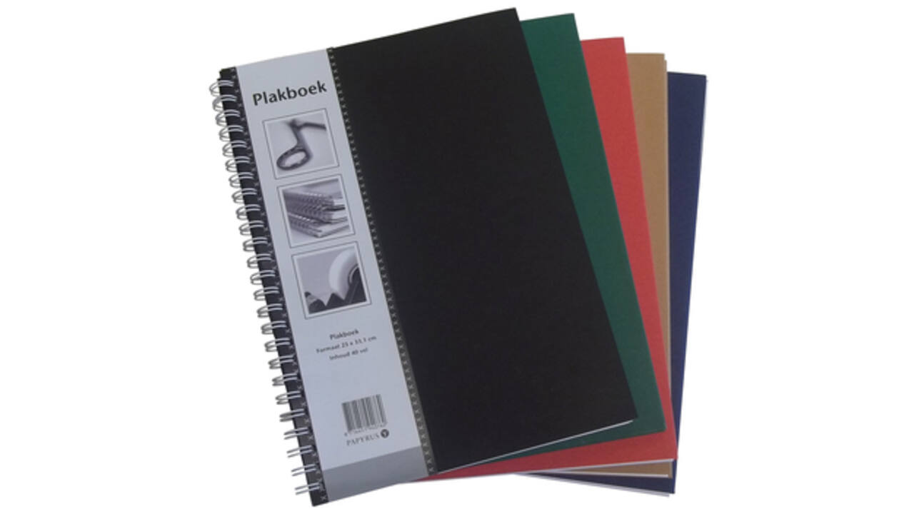 Plakboek Papyrus 330x230mm 40vel assorti
