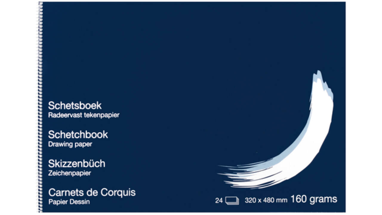 Schetsboek Papyrus 320x480mm 160gr 24vel