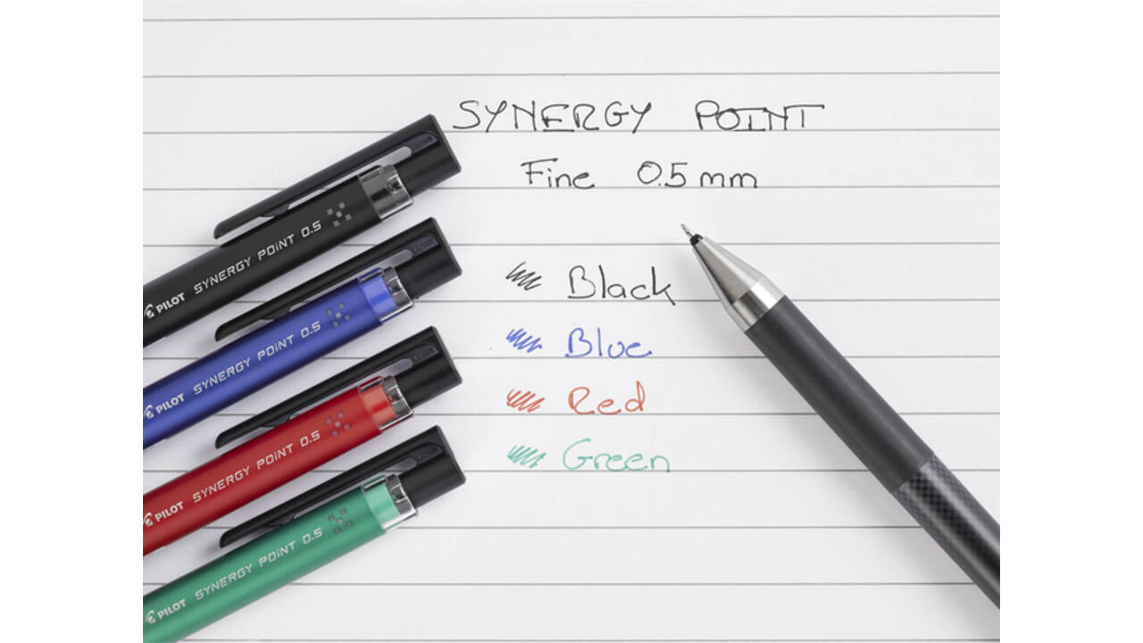 Gelschrijver Pilot Synergy point fijn zwart
