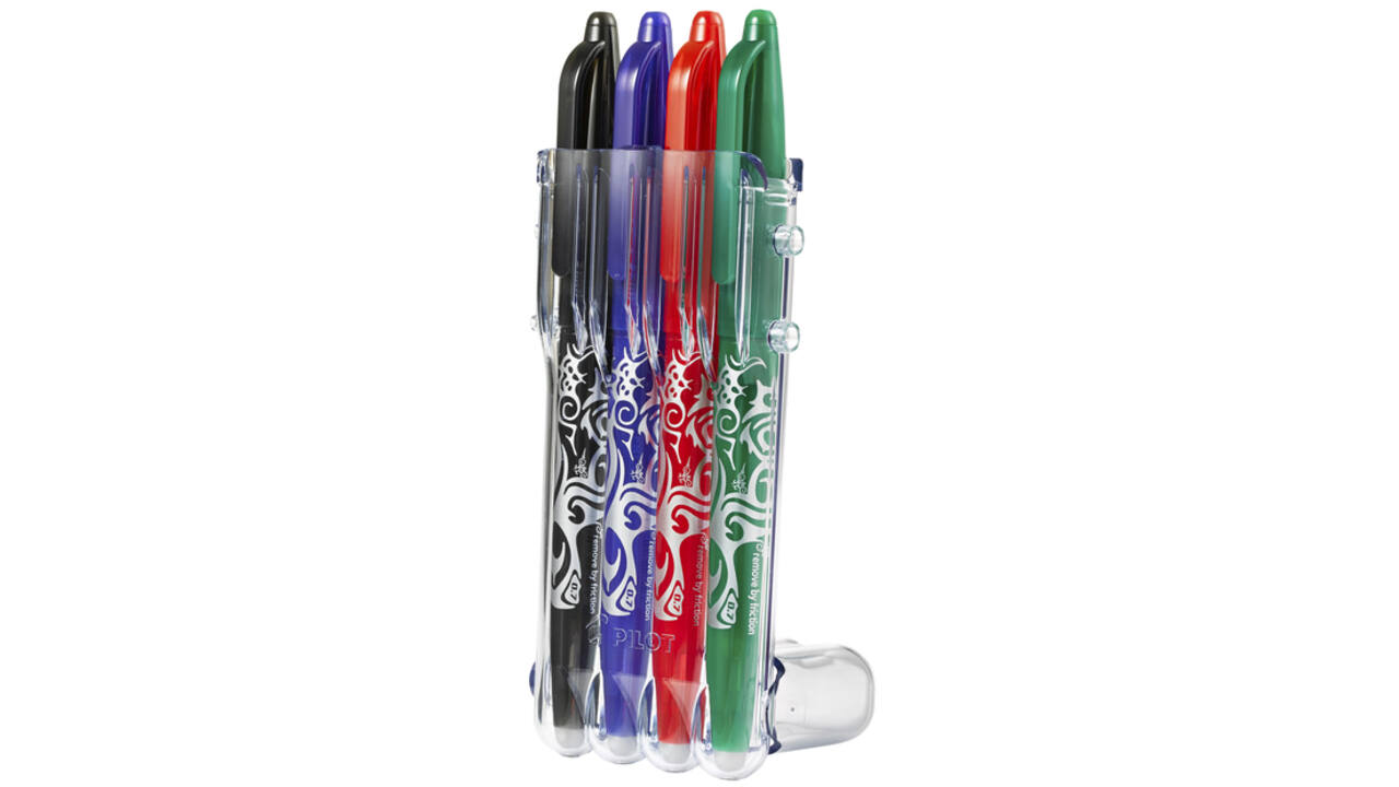 Rollerpen PILOT friXion medium basis assorti Set2Go à 4 stuks