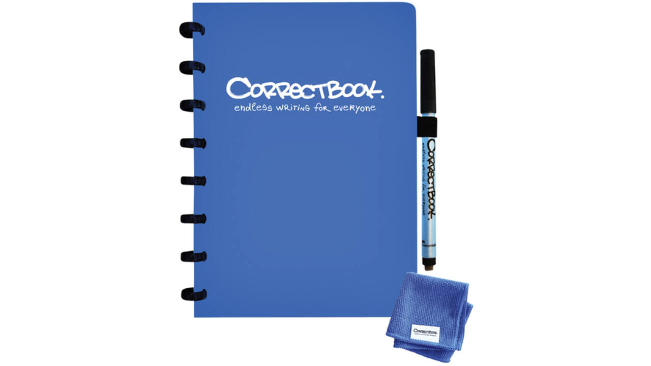 Notitieboek Correctbook A5 lijn 40blz earthy blue