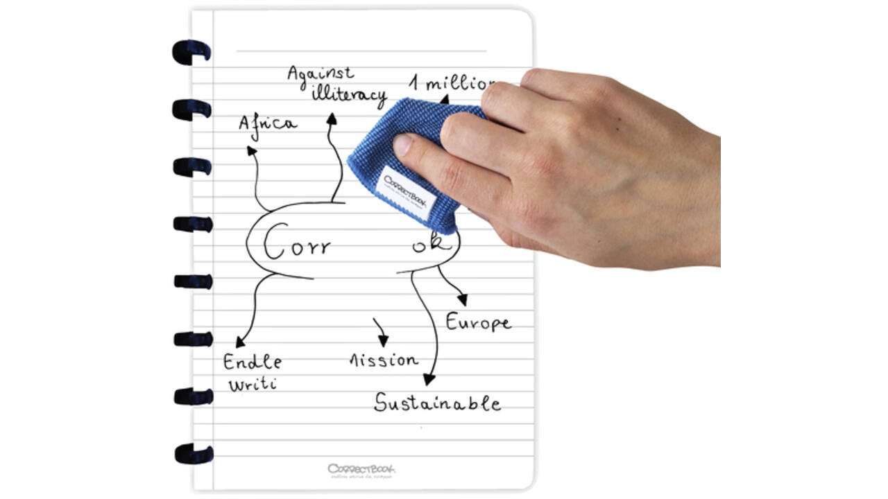 Notitieboek Correctbook A5 lijn 40blz earthy blue