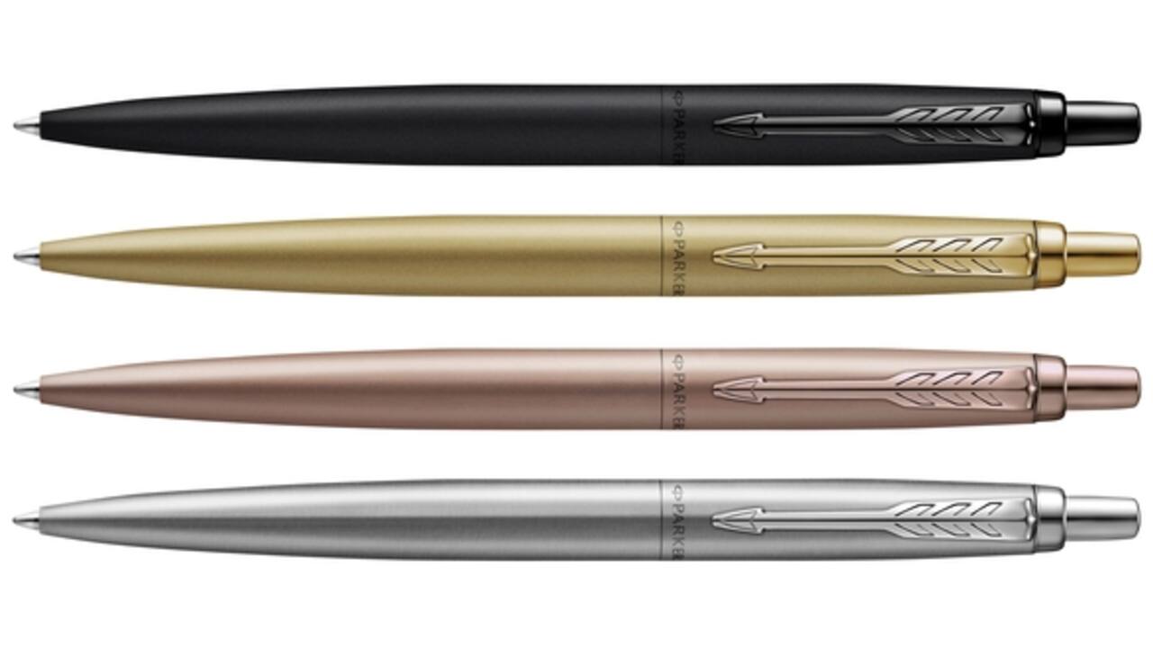 Balpen Parker Jotter XL Monochrome pink gold medium blister à 1 stuk