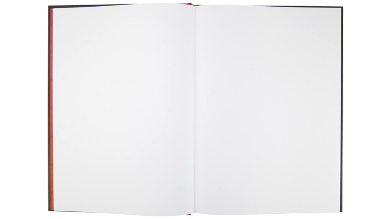 Notitieboek Oxford Black n' Red A4 96vel blanco