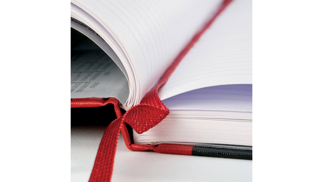 Notitieboek Oxford Black n' Red A4 96vel blanco
