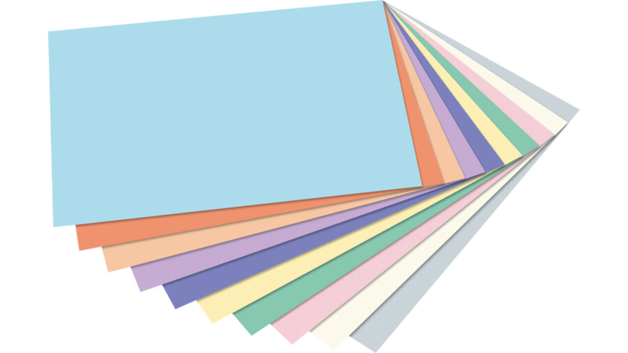 Fotokarton Folia 2-zijdig 50x70cm pastel assorti