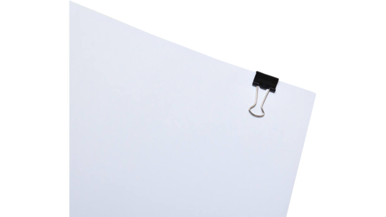 Papierklem MAUL 215 foldback 13mm capaciteit 4mm zwart