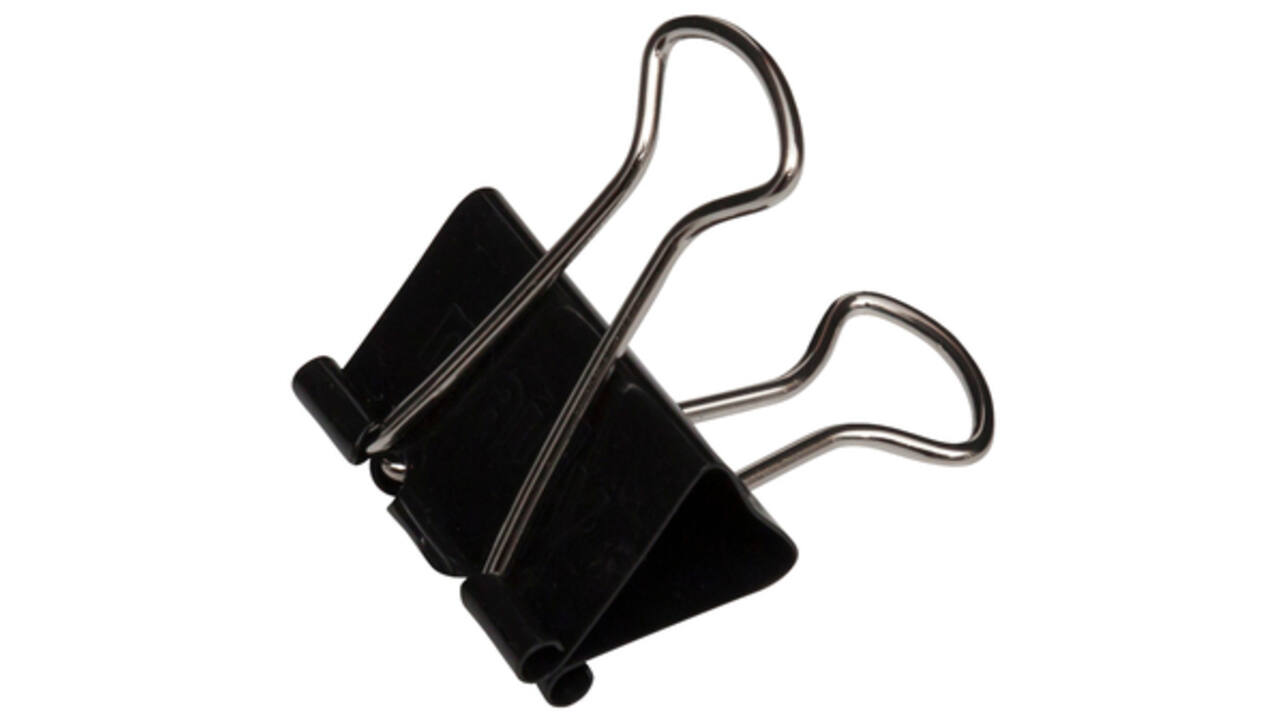 Papierklem MAUL 215 foldback 13mm capaciteit 4mm zwart