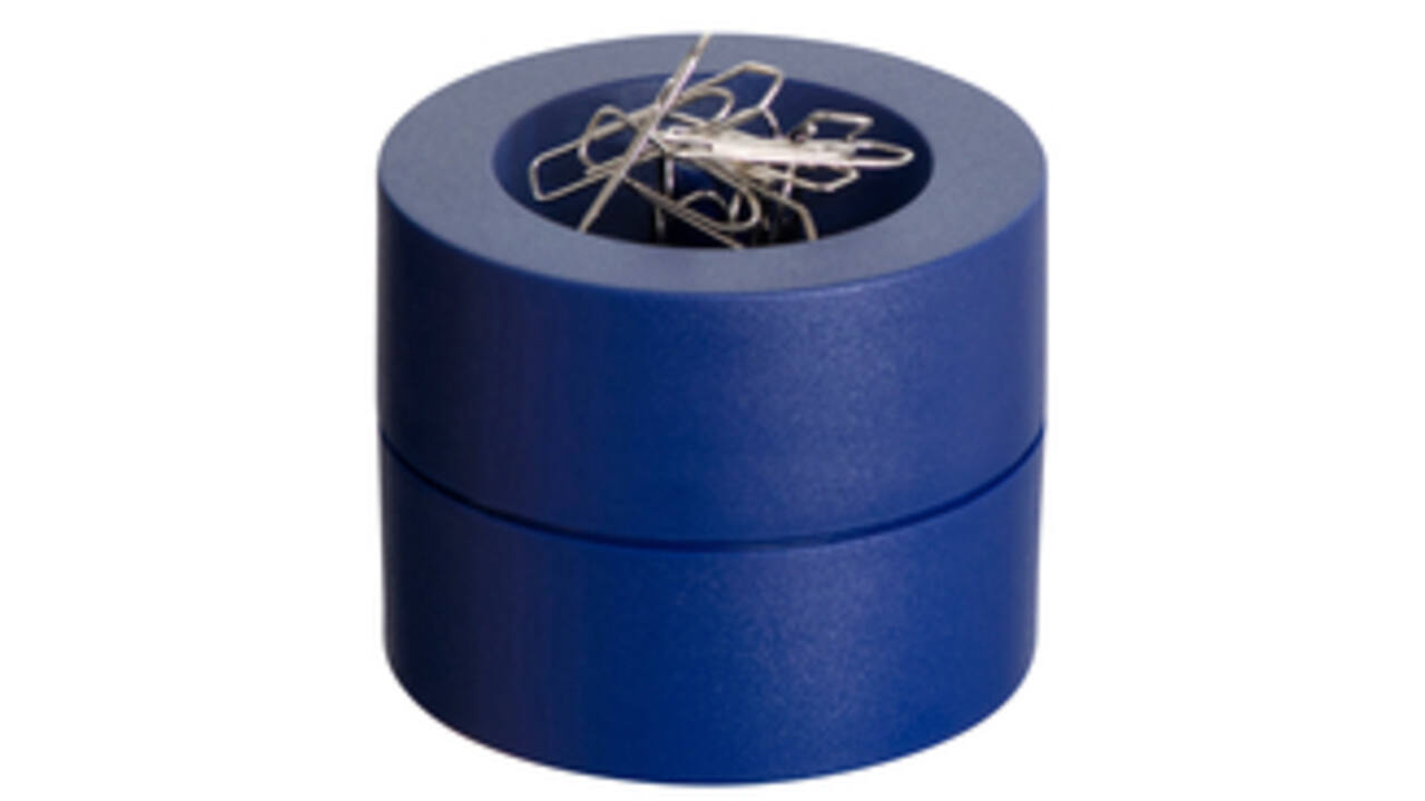 Papercliphouder MAUL Pro Ø73mmx60mm blauw