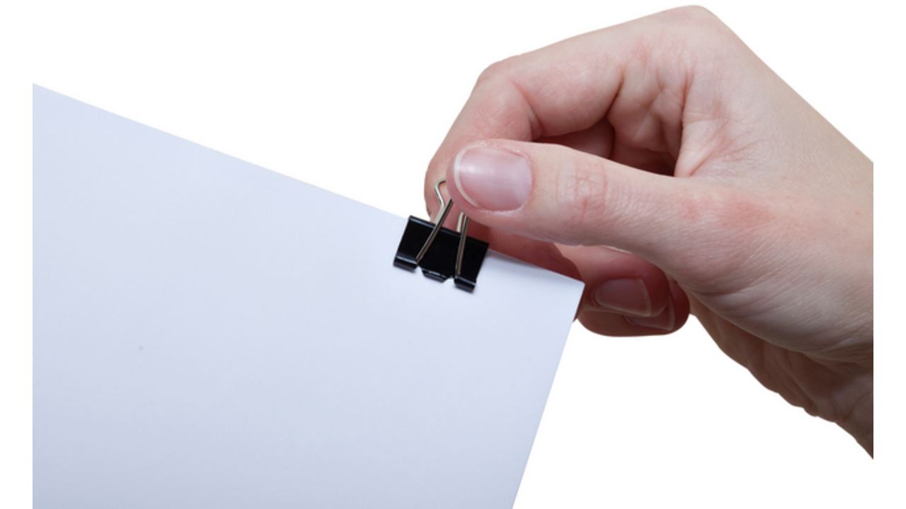 Papierklem MAUL 215 foldback 19mm capaciteit 7mm zwart
